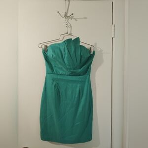 Mystic Strapless Teal Dress